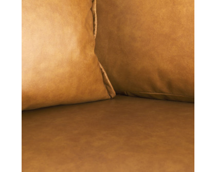 Mercana - D'Arcy Loveseat in Tan, Leather