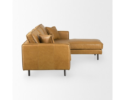 Mercana D'Arcy Right Chaise Sectional - Tan