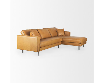 Mercana D'Arcy Right Chaise Sectional - Tan