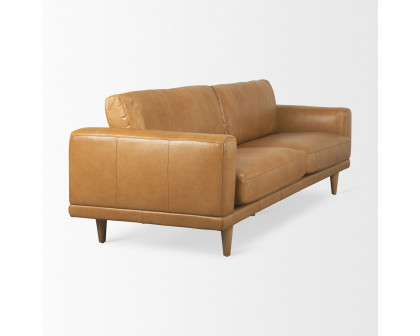 Mercana - Cedrick 2 Seater Sofa in Tan, Leather