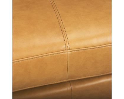 Mercana - Elton Loveseat in Tan, Leather