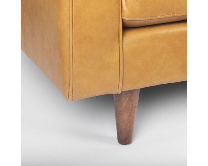 Mercana - Elton Loveseat in Tan, Leather