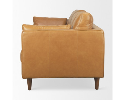 Mercana - Elton 2 Seater Sofa in Tan, Leather