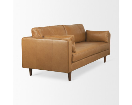 Mercana - Elton 2 Seater Sofa in Tan, Leather