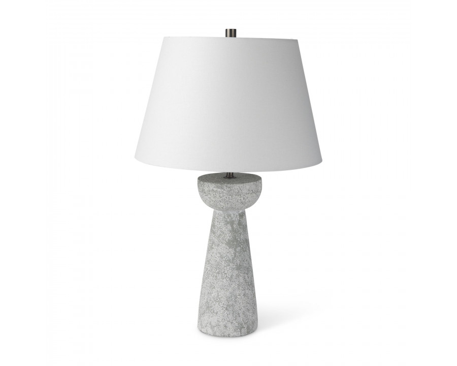 Mercana - Julia Gray Antique Painted Cement Table Lamp