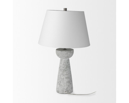 Mercana - Julia Gray Antique Painted Cement Table Lamp