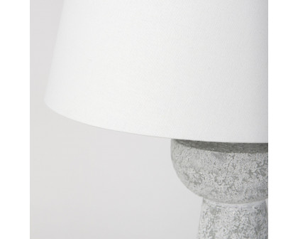 Mercana - Julia Gray Antique Painted Cement Table Lamp