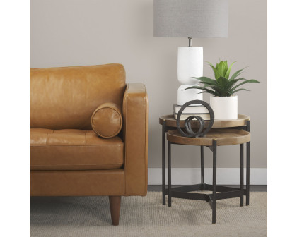 Mercana - Everly White Cement with Beige Shade Table Lamp