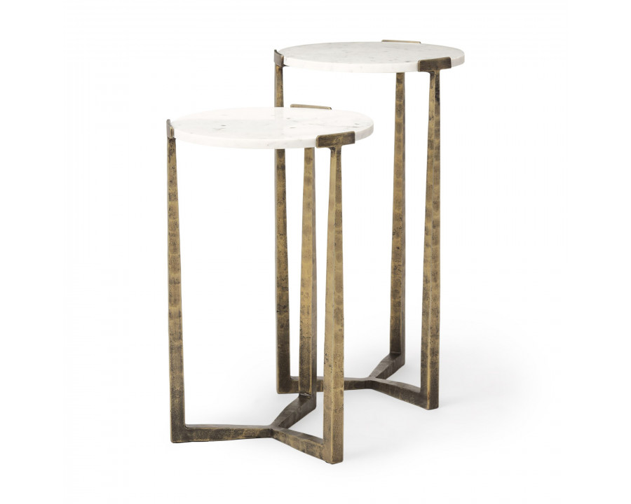 Mercana Atticus Accent Table (Set of 2) - White