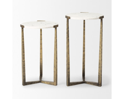 Mercana Atticus Accent Table (Set of 2) - White