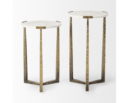 Mercana Atticus Accent Table (Set of 2) - White