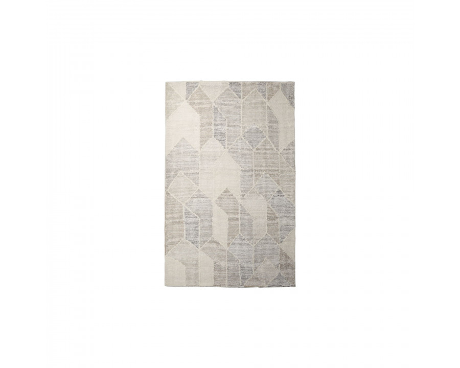 Mercana Kolt 5x8 Rug - Neutral, Wool