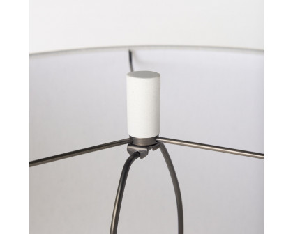 Mercana - Tao Cream Base with White Shade Table Lamp