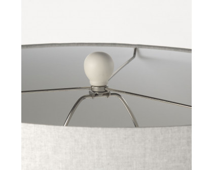 Mercana - Cato Cream Base with White Shade Table Lamp