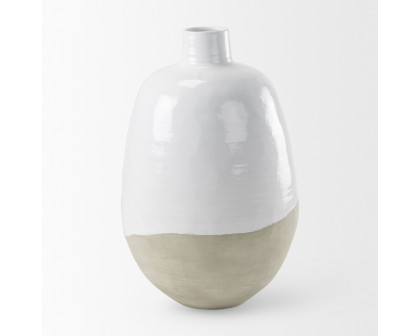 Mercana - Amos Blocked Ceramic Floor Vase