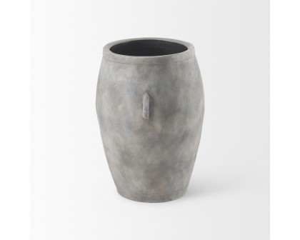 Mercana Zuma Ceramic Floor Vase - Light Gray