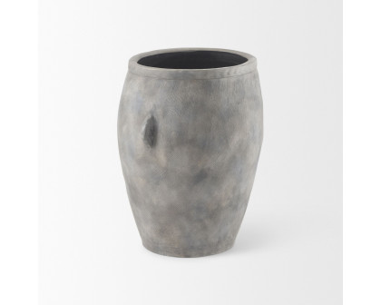 Mercana Zuma Ceramic Floor Vase - Light Gray