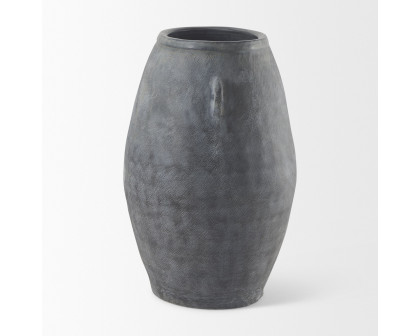 Mercana Zuma Ceramic Floor Vase - Dark Gray