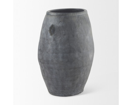 Mercana Zuma Ceramic Floor Vase - Dark Gray