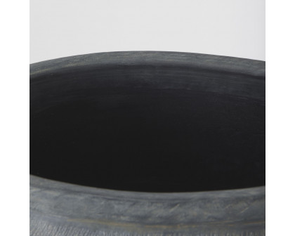 Mercana Zuma Ceramic Floor Vase - Dark Gray