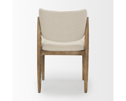 Mercana Cline Dining Chair - Cream/Light Brown