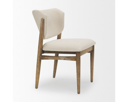 Mercana Cline Dining Chair - Cream/Light Brown