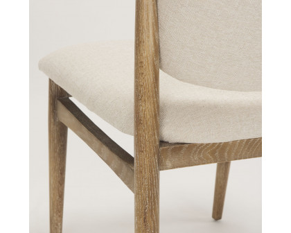 Mercana Cline Dining Chair - Cream/Light Brown