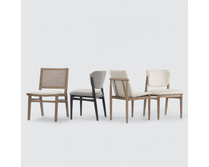 Mercana Cline Dining Chair - Cream/Light Brown