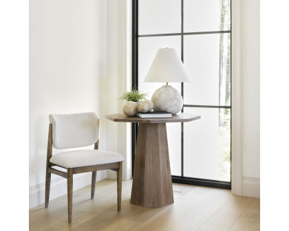 Mercana Cline Dining Chair - Cream/Light Brown