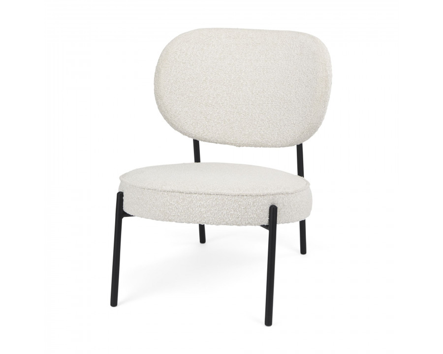 Mercana - Amelia Accent Chair in Cream, Boucle