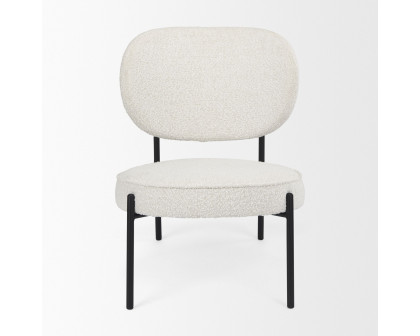 Mercana - Amelia Accent Chair in Cream, Boucle