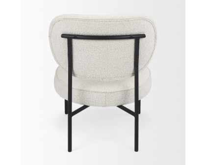 Mercana - Amelia Accent Chair in Cream, Boucle