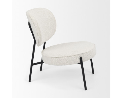 Mercana - Amelia Accent Chair in Cream, Boucle