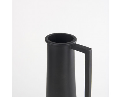 Mercana Aubrey Small Iron Flower Vase - Black