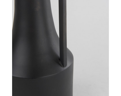 Mercana Aubrey Small Iron Flower Vase - Black