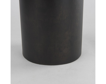 Mercana Aubrey Large Iron Flower Vase - Black