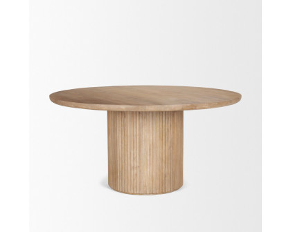 Mercana Terra Round Dining Table - Light Brown