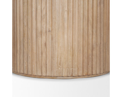 Mercana Terra Round Dining Table - Light Brown