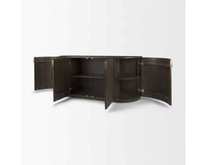 Mercana Terra Sideboard - Dark Brown, Wood