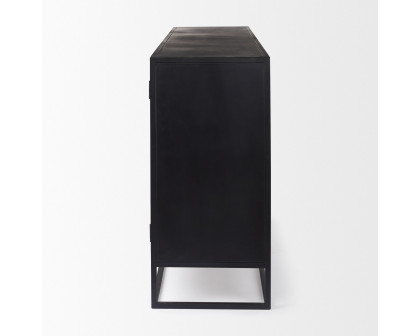 Mercana Sloan Sideboard - Black, Wood/Metal