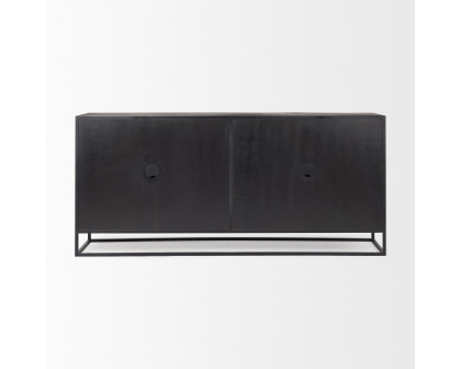 Mercana Sloan Sideboard - Black, Wood/Metal