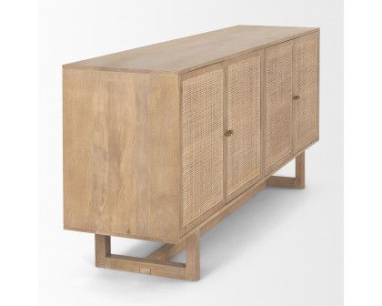 Mercana Grier Sideboard - Light Brown, Wood