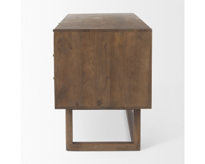 Mercana Grier Desk with Cane - Brown