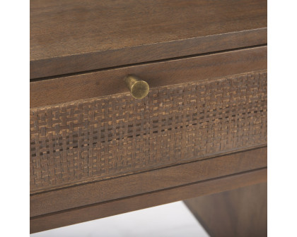 Mercana Grier Desk with Cane - Brown