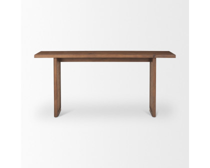 Mercana Grier Console Table with Cane - Brown