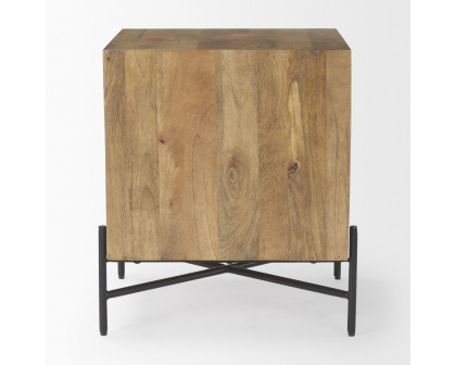 Mercana - Cairo Wood 2 Drawer Accent table