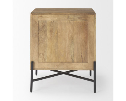 Mercana - Cairo Wood 2 Drawer Accent table