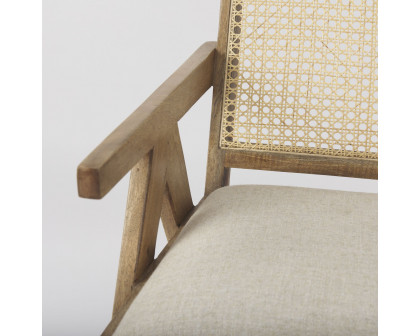 Mercana Donna Accent Chair - Light Brown