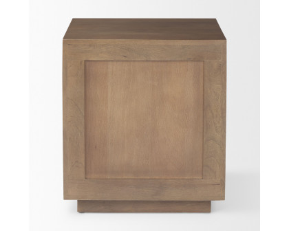 Mercana Grier End Table with Cane - Brown