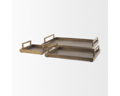 Mercana Shay Aluminium Tray - Bronze, Small